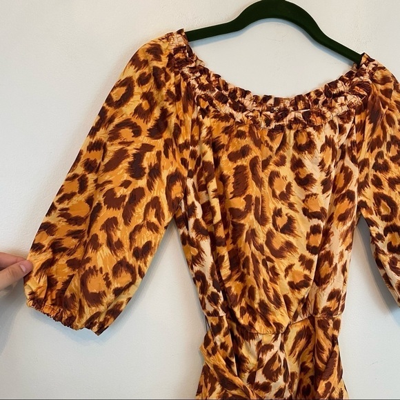 NWOT KATE SPADE panthera cheetah print dress - Picture 4 of 8